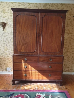 £99 • Buy Antique Georgian Style Linen Press