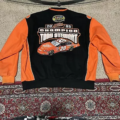 Vintage NASCAR 2005 Tony Stewart Racing Jacket Home Depot Men's 2XL • $71.16