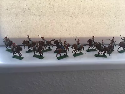 Napoleonic French Cavalry X 12 Painted 1.72 Scale Very Good Cond See Photos • £22