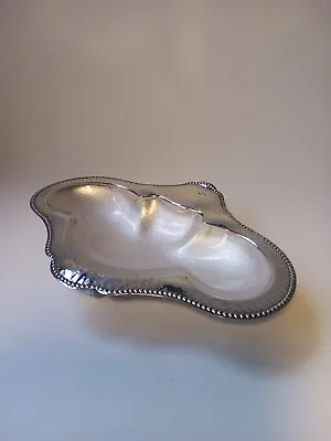 £12 • Buy Art Deco EPNS Hammered Silver Plate Glass Lined Butter Dish