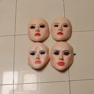 $14.32 • Buy Beautiful Woman Headgear Latex Full Face Mask Halloween Party Game Helmet Hood