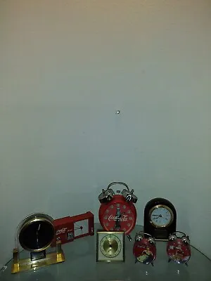 Vintage Coca-Cola Clocks Lot Of 7 • $40