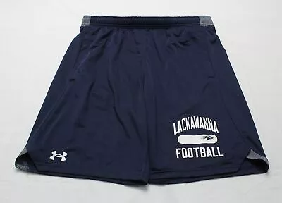 Lackawanna College Men's Under Armour Football Graphic Shorts AR8 Blue Large • $19.99