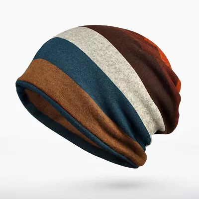 Beanie Hats Scarf Unisex Men Women Knitted Hat Ski Slouch Winter Warm Caps Brown • $7.99