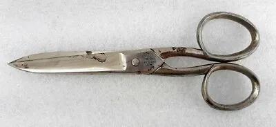 Vintage Old Rare Joseph Rodgers & Sons Nickel Plated Iron Scissors England • $255.51