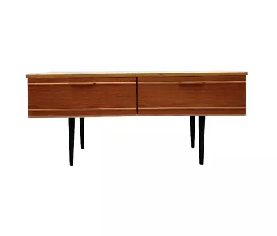 Vintage Retro Mid Century 1960s Danish Era Modernist Teak Sideboard TV Cabinet • £0.99