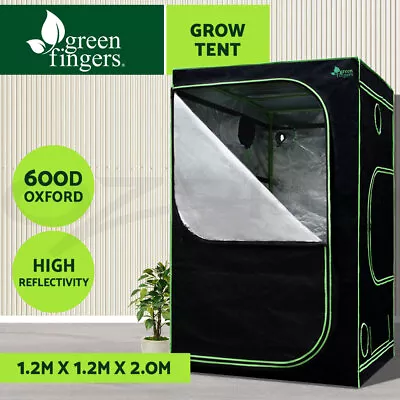 $120.95 • Buy Greenfingers Grow Tent Kits Hydroponics Indor Reflective 1.2X1.2X2M 600D Oxford