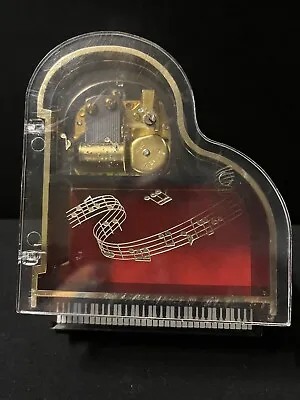 Vintage Acrylic Grand Piano Trinket Music Box. Plays  My Way “laurel • $8