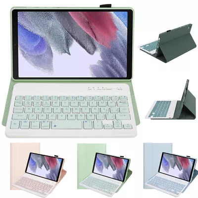 Bluetooth Keyboard Leather Case For Samsung Galaxy Tab A7 Lite 8.7  SM T220 T225 • £11.99