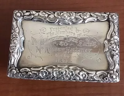 William IV Silver Table Snuff Box Nathaniel Mills 1836 • £1200