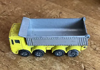 LESNEY MATCHBOX No51 AEC LORRY ERGOMATIC CAB 8 WHEEL TIPPER • £3