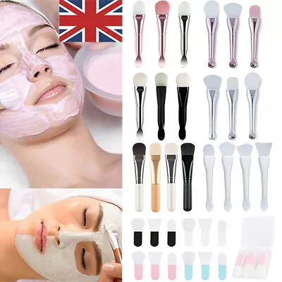 Silicone Face Mask Brush Facial Mask Mud Mixing Applicator Makeup Tools AU • $5.27