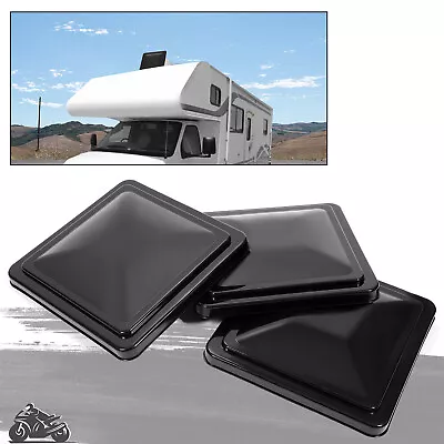 14  X 14  Roof Vent Cover Black Replacement Camper RV Trailer Ventline 3 Pack • $23.50