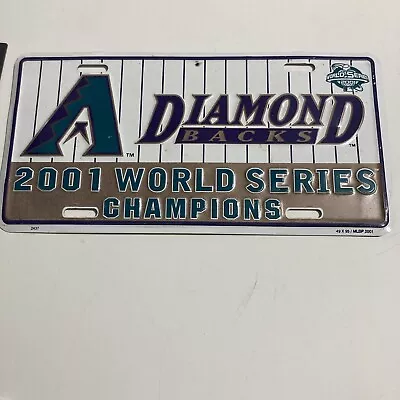 2001 AZ ARIZONA DIAMONDBACKS WORLD SERIES CHAMPIONS LICENSE PLATE MLB Dbacks • $19.95