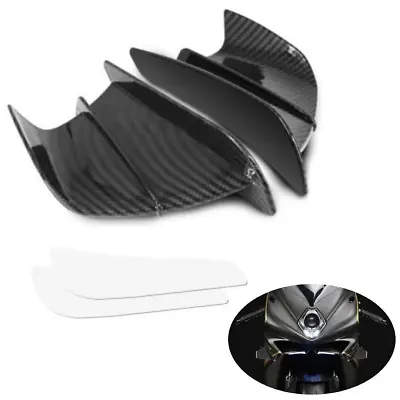Aerodynamic Winglets Wings Side Fairing Carbon Spoiler Deflector MV Agusta RR F3 • $32.80