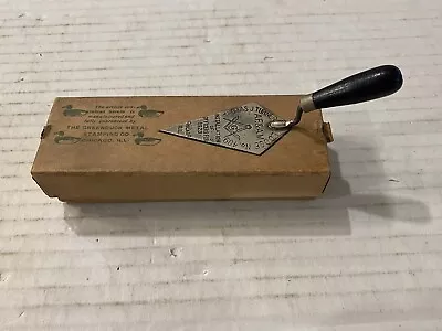 Masonic FreeMason Miniature Trowel Letter Opener T.J. Turner Lodge No. 409 1923 • $44.85