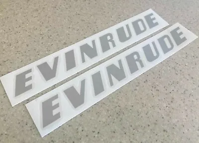 Evinrude Vintage Outboard Motor Decals 12  2-PAK FREE SHIP + FREE Fish Decal • $12