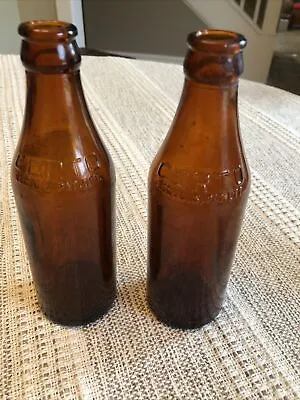  Vintage Amber Brown Certo  FOR 1/2 BOTTLE POUR TO HERE   Made In The USA • $16
