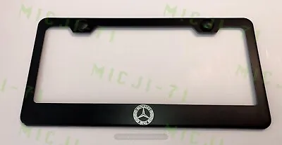 Laser Engraved Etched Mercedes Benz Logo Stainless Steel License Plate Frame • $9.90