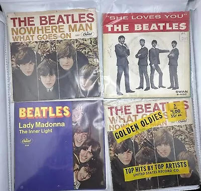 The Beatles Vynyl Record Lot Of 21 Vintage All Records In Cases • $30