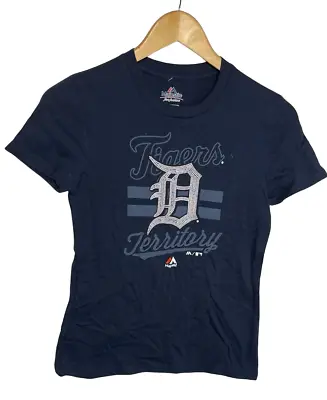 $24.65 • Buy Majestic Youth Detroit Tigers Crushing It Short-Sleeve T-Shirt NAVY MEDIUM 10/12