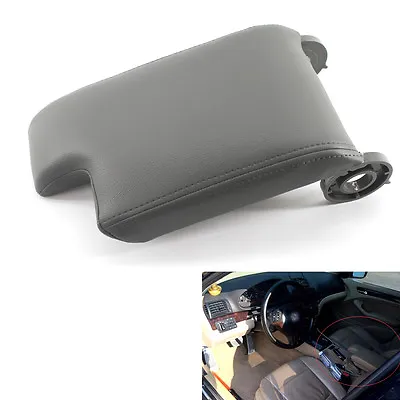 Center Armrest Cover Console Lid Gray For BMW E46 98-06 Fiber Leather & Plastic • $24.99