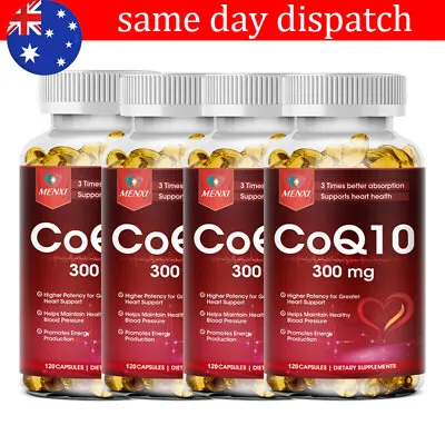 CoQ 10 Coenzyme Q10 Softgels 300mg For Cardiovascular Heart Health High Strength • $22.79