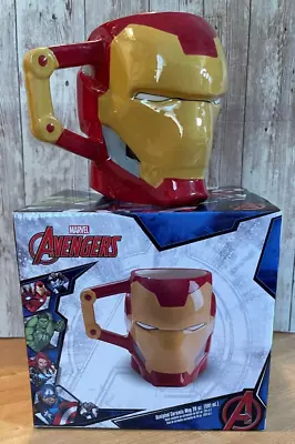 Marvel Iron-Man 20 Oz. Sculpted Ceramic Mug Tony Stark MCU Coffee Gift Downey Jr • £19.28