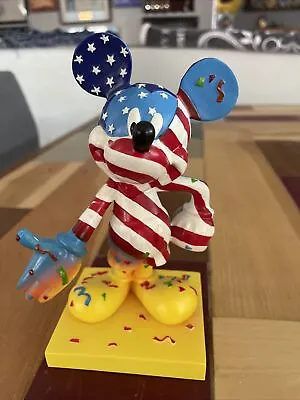 Disney Mickey Inspearations 6  Resin Figurine Celebrate Our Freedom 17806 • $12.99