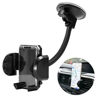 Car Universal 360° Phone Holder Windscreen Suction Cup Mount GPS Stand Cradle • £6.95