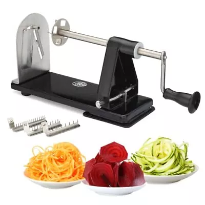 ICO 3-Blade Steel Vegetable Spiralizer Slicer And Curly Fry Cutter 4-Blade • $38.51