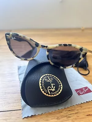 Ray-Ban Nina Tortoise Cat Eye  4314N Ladies Sunglasses • $90
