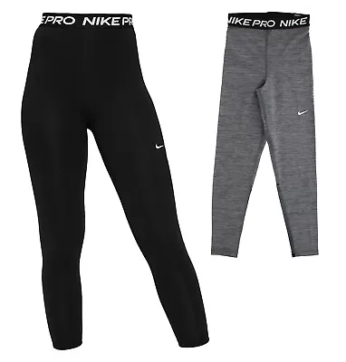 Nike Women's Pro Leggings DA0483 Dri-Fit High-Rise 7/8 Crop Athletic Leggings • $34.99