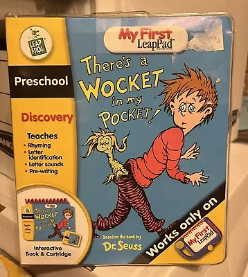 Leap Frog My First LeapPad Dr Seuss WOCKET IN MY POCKET Book & Cartridge • $10