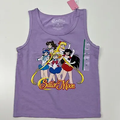 Sailor Moon Purple Graphic Tank Top Juniors Size Medium With Tags READ • $1.49