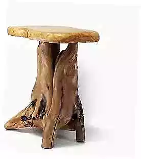  Tree Stump Side Table Live Edge Stool Natural Edge Wood Side Table Accent  • $216.70