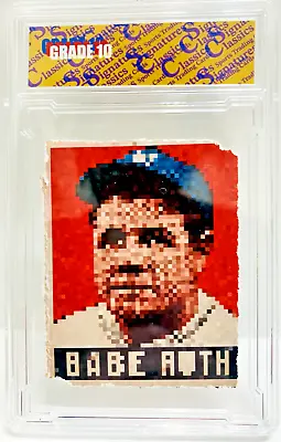 Babe Ruth Baseball Card Grade 10 Slab Classics Signatures Art Trading Cards Aceo • $29.99