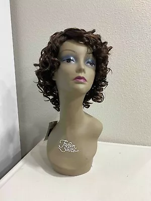 Pixie Marilyn 3A Curly Synthetic Full Wig - Coffee • $22.99