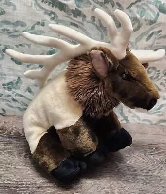 Wild Republic Plush Moose Sitting Stuffed Animal Toy 12 Inches • $15.87