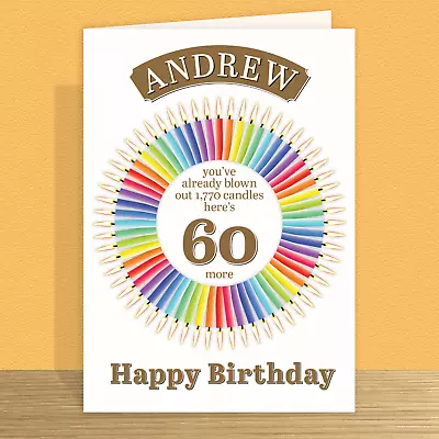 Funny 60th Birthday Card For Him Her 60 More Candles For Dad Mom Friend • $10.40