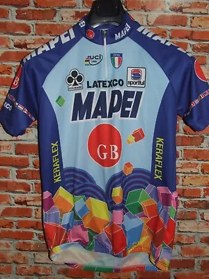Mapei Latexco SPORTFUL Bike Cycling Jersey Shirt Maillot Cyclism Size L) • $31.32