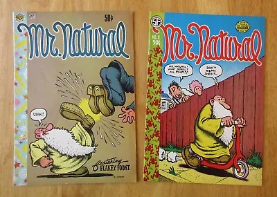 Lot Of *2* 1970/71 R. Crumb! MR. NATURAL #1 2 **Excellent Condition!** • $59.95