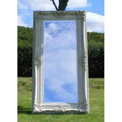 £351.99 • Buy Extra Large Mirror New White Solid Full Length Wood Wall 6Ft X 4Ft 183cm X 122cm