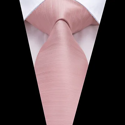 Gold Paisley Mens Tie Classic Silk Necktie Handkerchief Cufflinks Set Wedding • £6.99