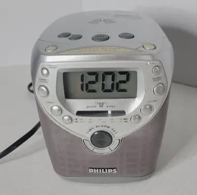C3 Phillips Magnavox AJ3952/17 CD Player Clock Radio AM/FM And Alarm Clock! • $45