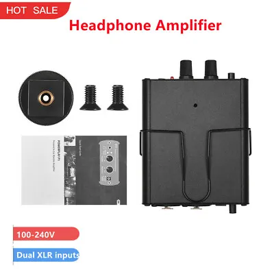 100-240V Personal Ear Monitor Headphone Amplifier In-Ear Dual XLR Inputs • $33.69