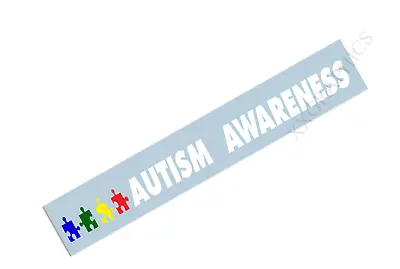 Autism Awareness Windshield Banner Decal Sticker Puzzle • $15.99