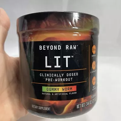 Beyond Raw Lit Pre-workout Gummy Worm Dietary Supplement 15 Servings Exp 11/24 • $7.99