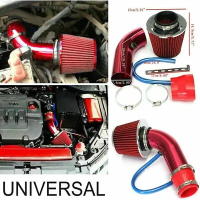 3  Cold Air Intake Filter Induction Kit Pipe Power Flow Hose System Universal • $32.88
