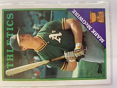 1988 Topps - Topps All-Star Rookie #580 Mark McGwire Error Card. Black Specs. • $150